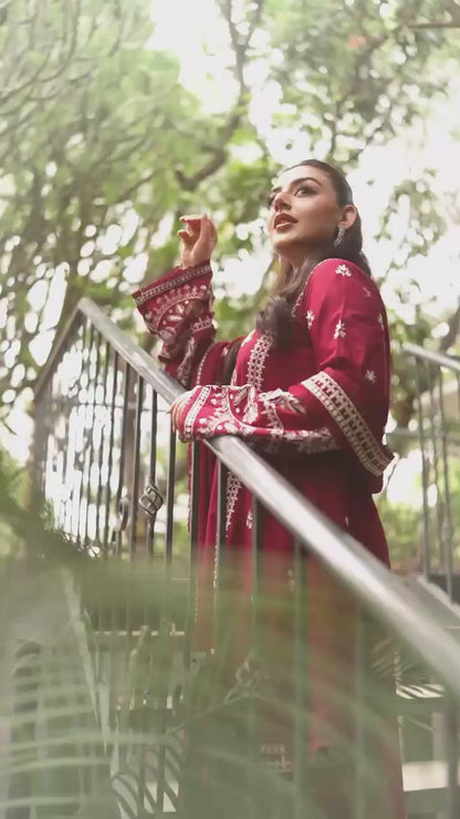 ANEELAS Premium Winter
Heavy Embroidered Dhanak fabric