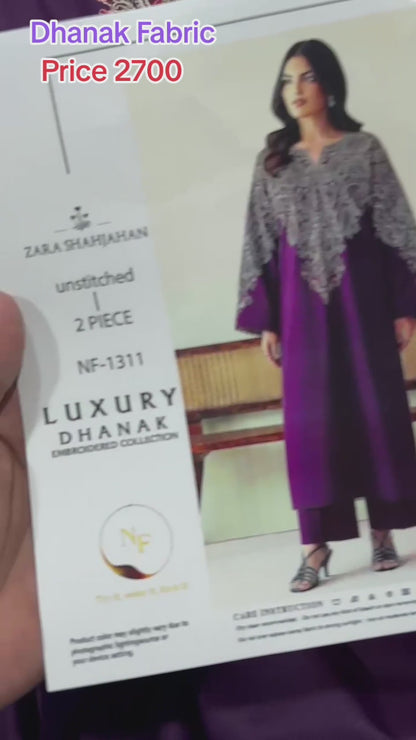 ZARA SHAHJAHAN 
Premium Air-Jet Dhanak