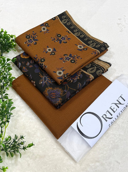 ✨ ORIENT 💯 Original 3PC Printed Dhanak Collection ✨
