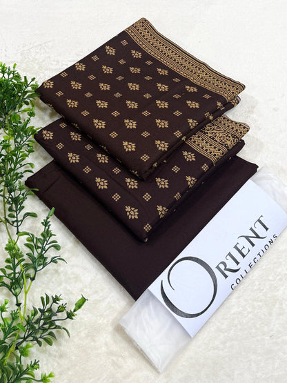 ✨ ORIENT 💯 Original 3PC Printed Dhanak Collection ✨