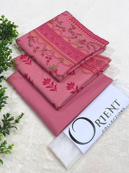✨ ORIENT 💯 Original 3PC Printed Dhanak Collection ✨