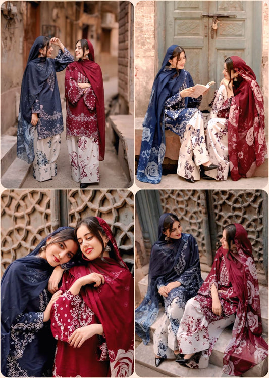 IZNIK 🌸
✨ Luxury Silk 3PC Suit