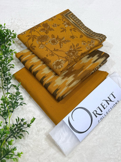 ✨ ORIENT 💯 Original 3PC Printed Dhanak Collection ✨