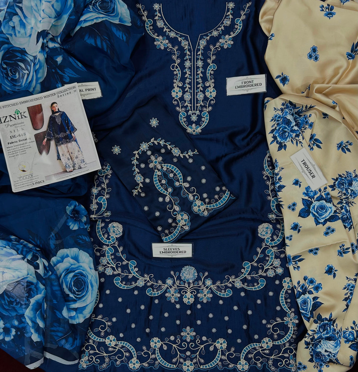 IZNIK 🌸
✨ Luxury Silk 3PC Suit