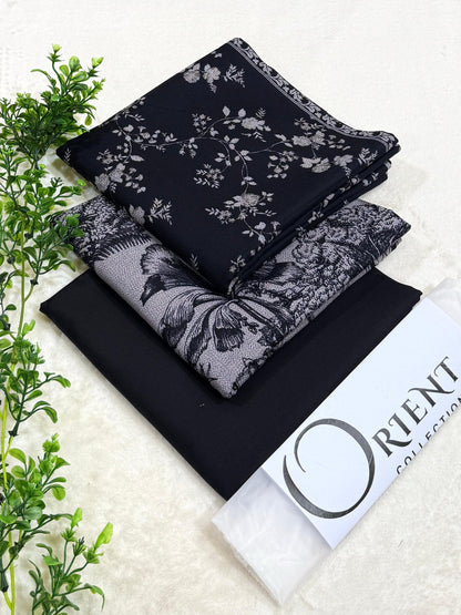 ✨ ORIENT 💯 Original 3PC Printed Dhanak Collection ✨