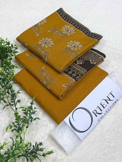 ✨ ORIENT 💯 Original 3PC Printed Dhanak Collection ✨