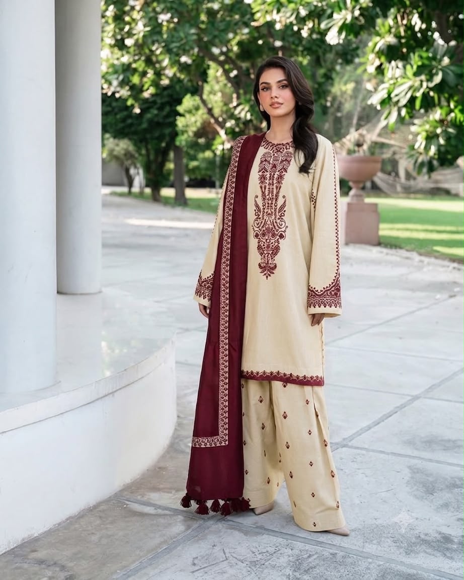 BAROQUE Winter 3PC – Premium Air-Jet Dhanak