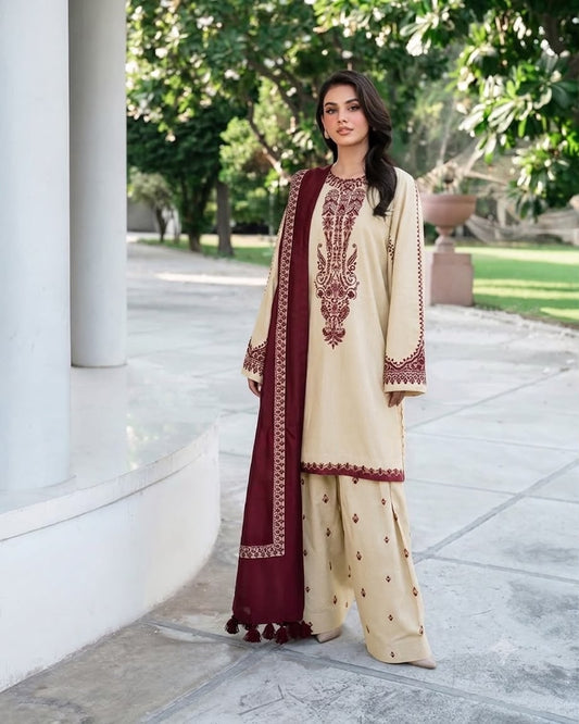BAROQUE Winter 3PC – Premium Air-Jet Dhanak