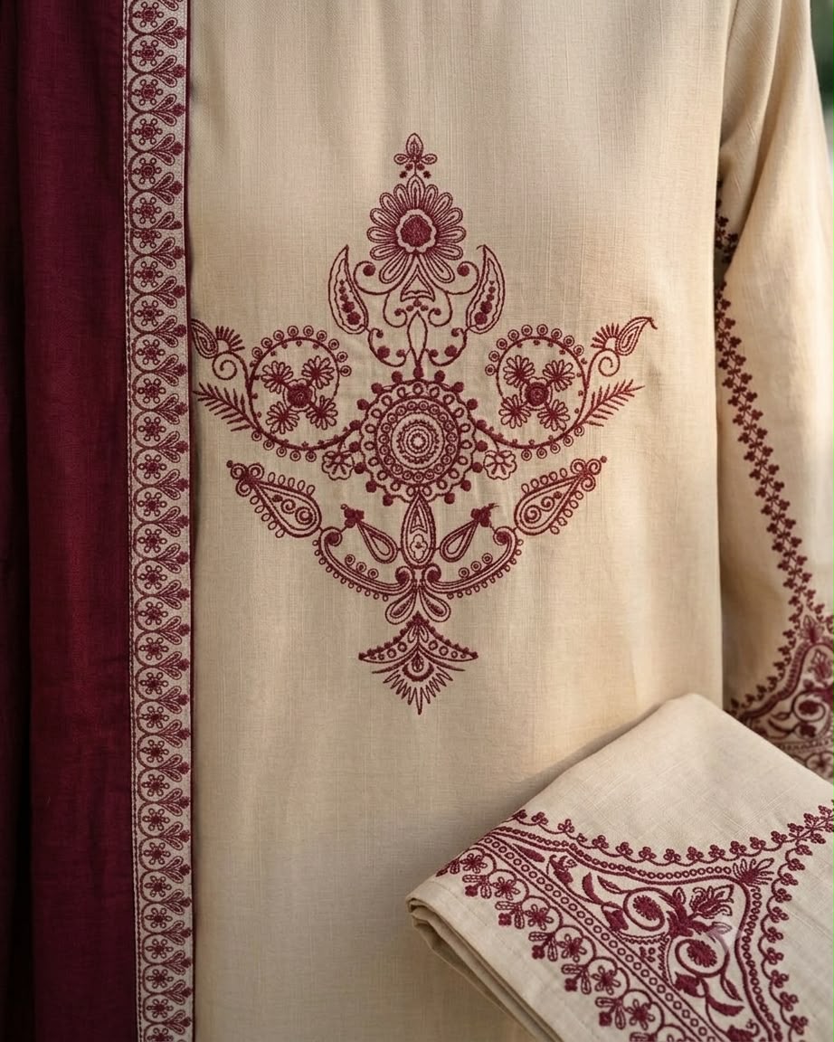 BAROQUE Winter 3PC – Premium Air-Jet Dhanak