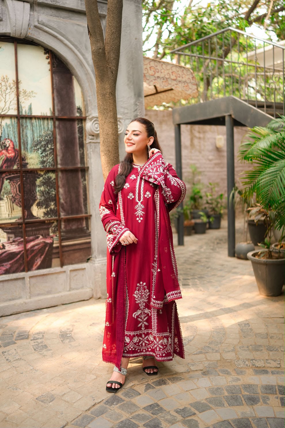 ANEELAS Premium Winter
Heavy Embroidered Dhanak fabric