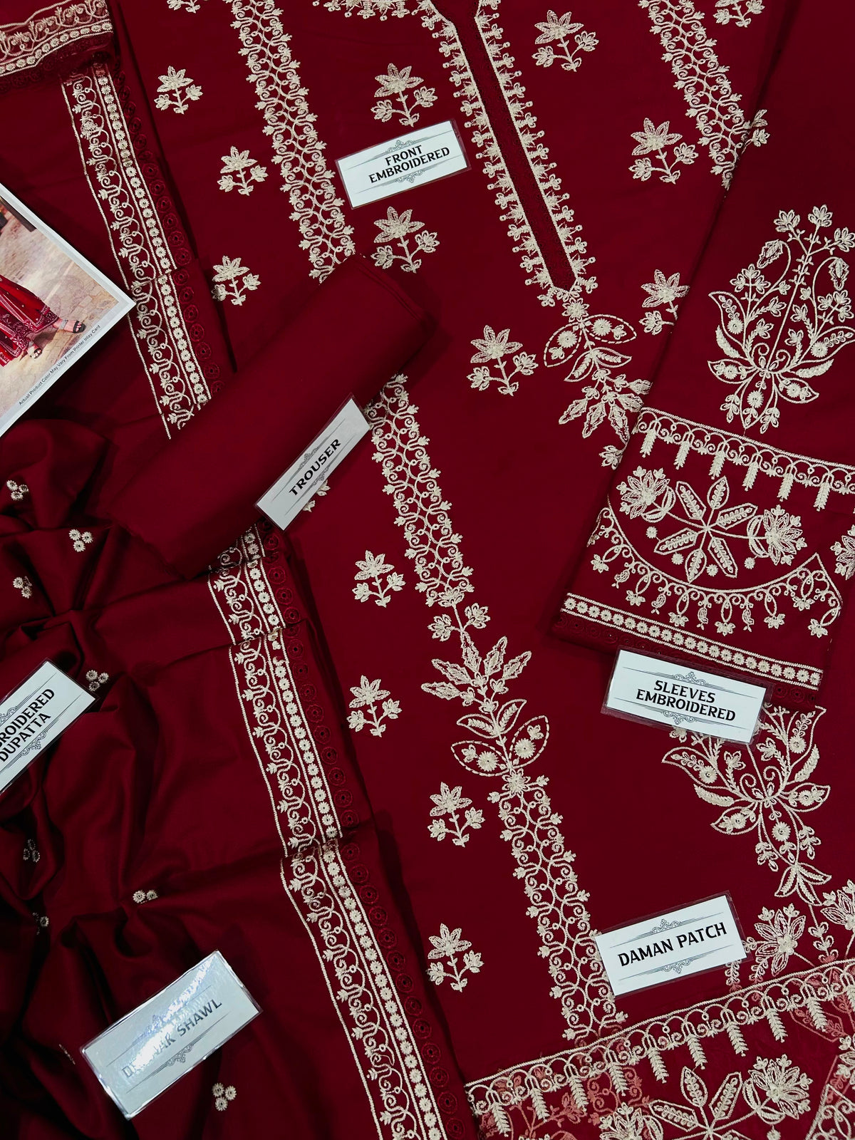 ANEELAS Premium Winter
Heavy Embroidered Dhanak fabric