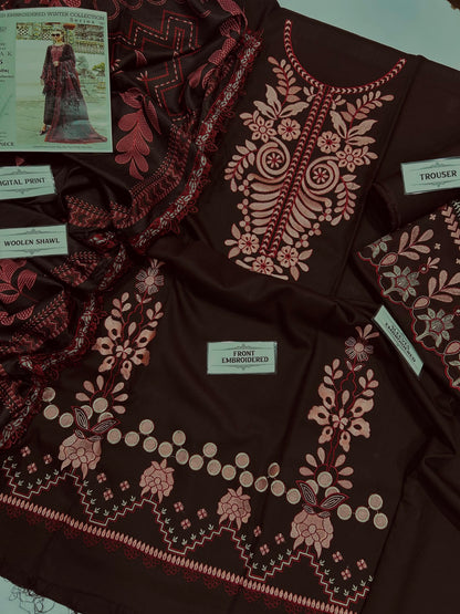 MARIA B Premium | 3PC Emb Suit
Premium Air-Jet Dhanak