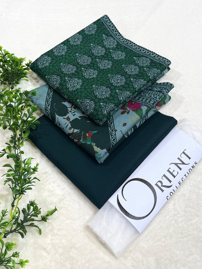 ✨ ORIENT 💯 Original 3PC Printed Dhanak Collection ✨
