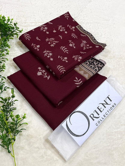 ✨ ORIENT 💯 Original 3PC Printed Dhanak Collection ✨
